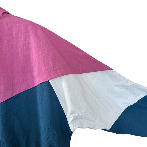 Nike Sportswear Icon Clash Track Jacket Windbreaker Pink Blue Women’s Size Large - Picture 15 of 16